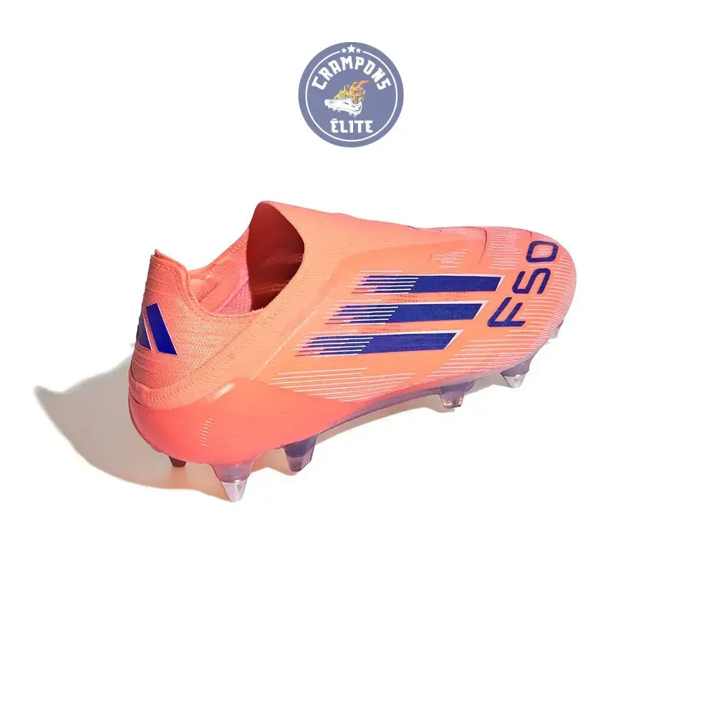 F50 Elite Laceless SG Coral Blaze - Orange/Bleu SG - Image 6