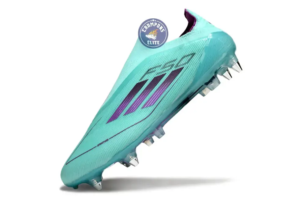F50 Elite Laceless SG - Bleu Turquoise/Violet - Image 4