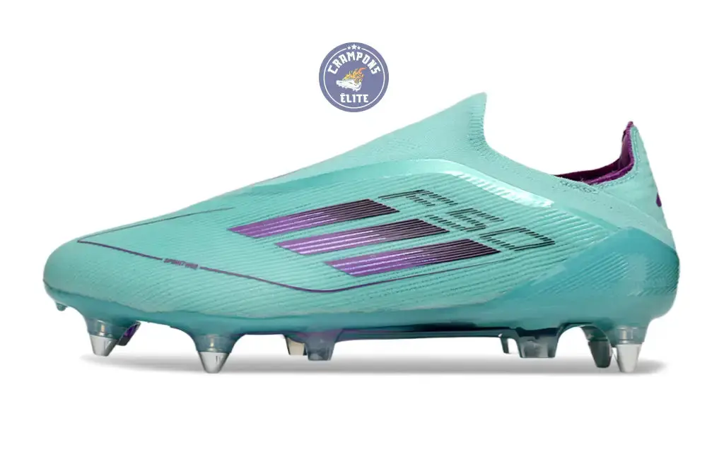 F50 Elite Laceless SG - Bleu Turquoise/Violet - Image 5