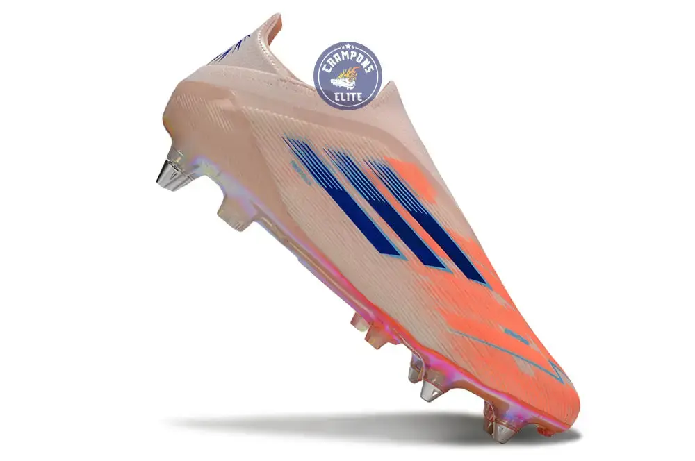 F50 Elite Laceless SG Spark Fusion - Beige/Orange/Bleu - Image 3
