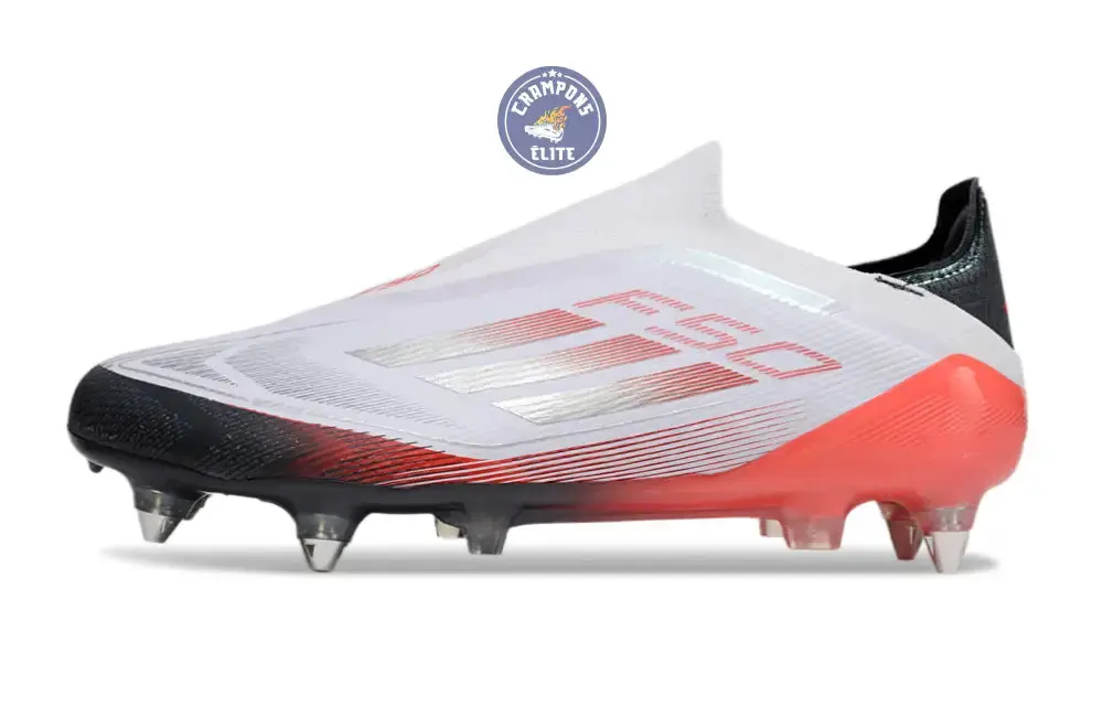 F50 Elite Laceless SG - Blanc/Rouge/Noir - Image 5