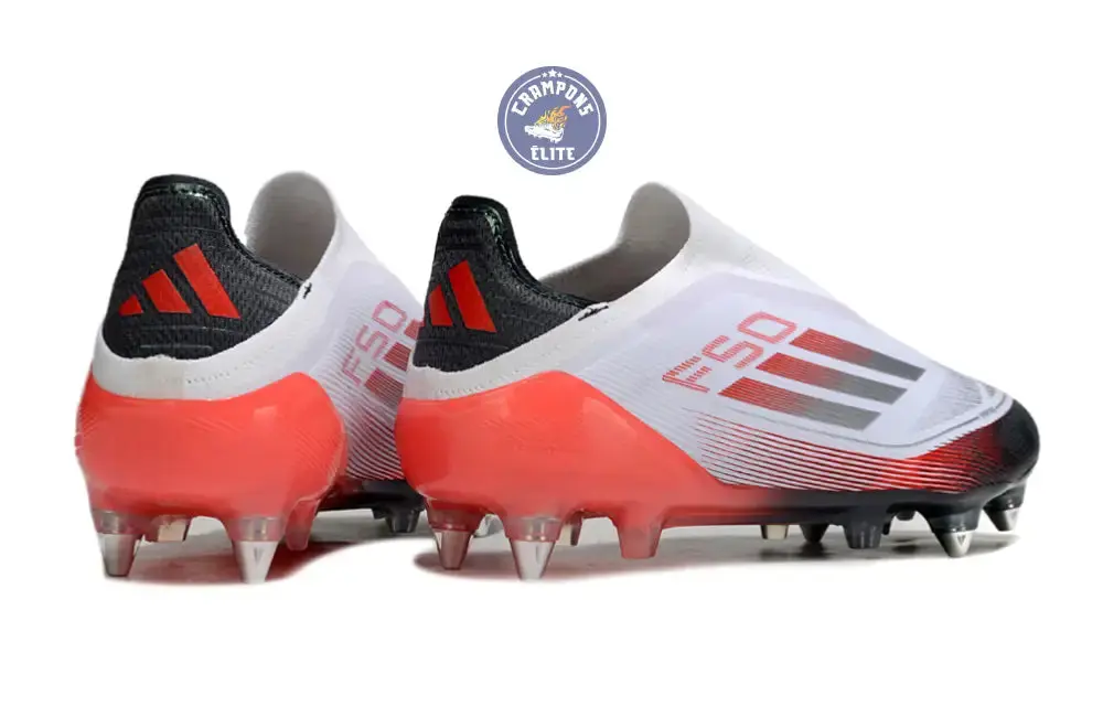 F50 Elite Laceless SG - Blanc/Rouge/Noir - Image 6