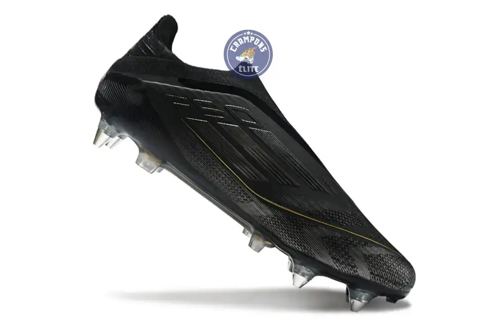 F50 Elite Laceless SG Dark Spark - Noir/Argenté/Doré - Image 3