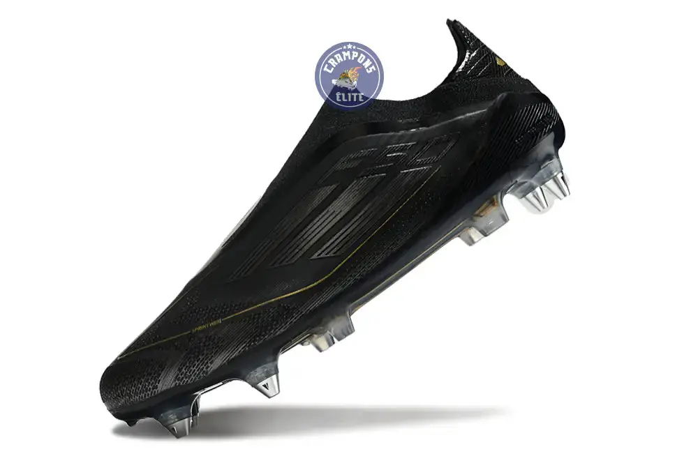 F50 Elite Laceless SG Dark Spark - Noir/Argenté/Doré - Image 4