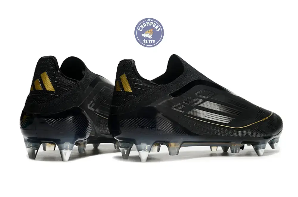 F50 Elite Laceless SG Dark Spark - Noir/Argenté/Doré - Image 6