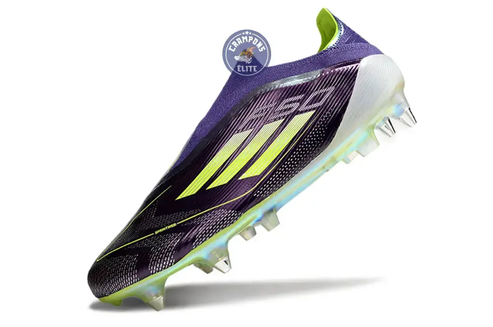 F50 Elite Laceless SG Fast Reborn - Violet/Blanc/Lucid Lemon ÉDITION LIMITÉE - Image 4
