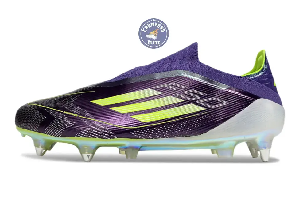 F50 Elite Laceless SG Fast Reborn - Violet/Blanc/Lucid Lemon ÉDITION LIMITÉE - Image 5