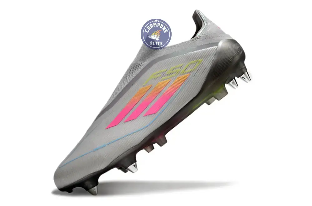 F50 Elite Laceless SG - Gris/Multicolor - Image 4