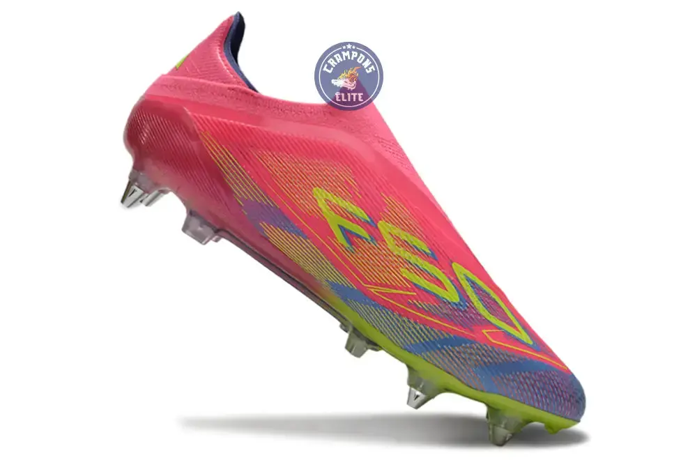 F50 Elite Laceless SG Mystic Victory - Rose/Vert/Blue Fusion - Image 3