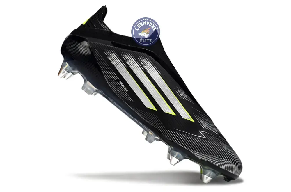 F50 Elite Laceless SG - Electric Stealth - Noir/Argenté/Jaune Fluo - Image 3
