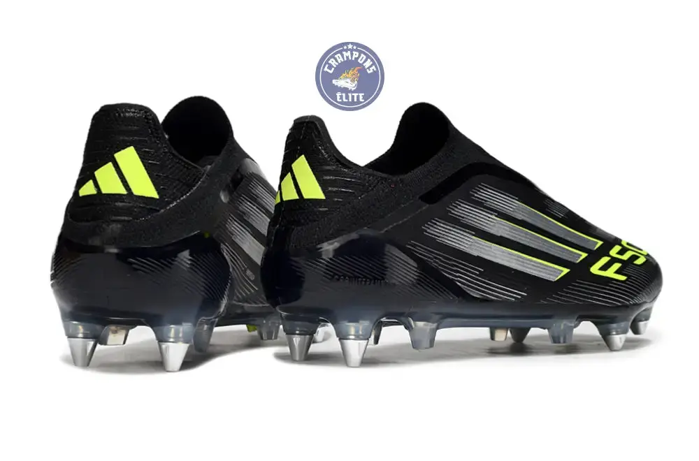 F50 Elite Laceless SG - Electric Stealth - Noir/Argenté/Jaune Fluo - Image 6
