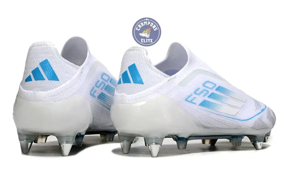 F50 Elite Laceless SG Polar Victory - Blanc/Argenté/Bleu - Image 6