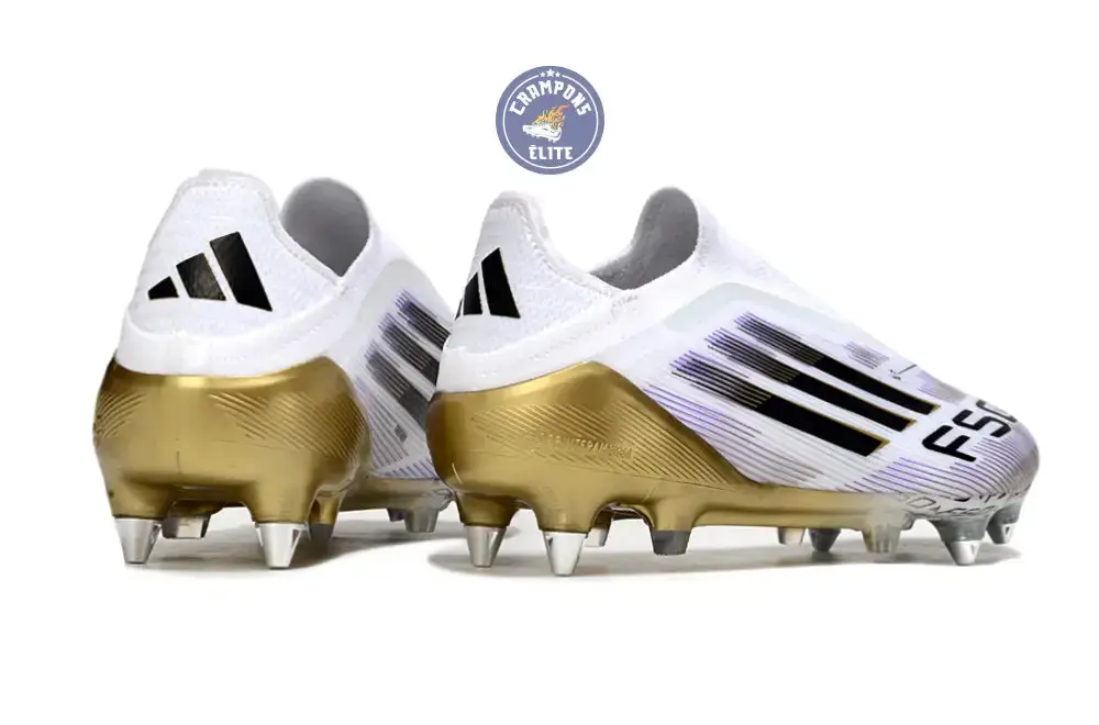 F50 Elite Laceless SG Road to Glory - Blanc/Noir/Doré - Image 6