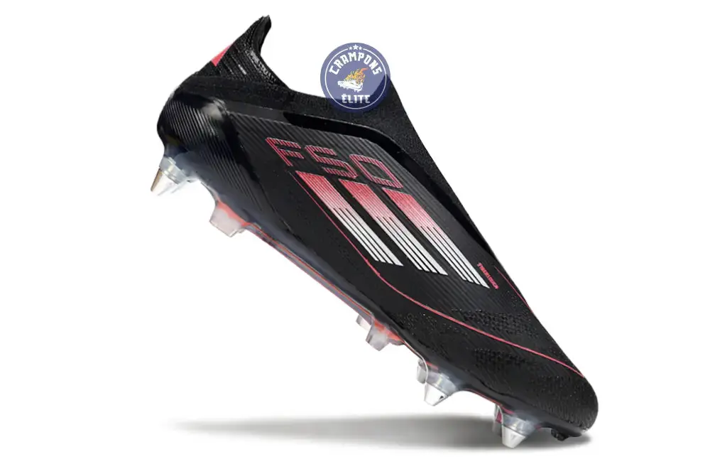 F50 Elite Laceless SG Stealth Victory - Noir/Argenté/Lucid Red - Image 3