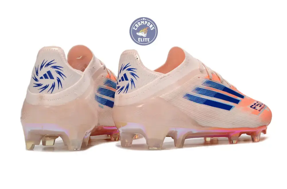 F50 Elite Lacets FG Spark Fusion - Beige/Orange/Bleu - Image 6