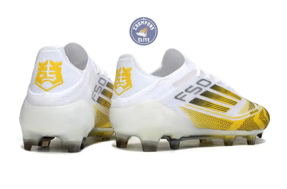 F50 Elite Lacets FG - Blanc/Jaune/Noir - Image 6