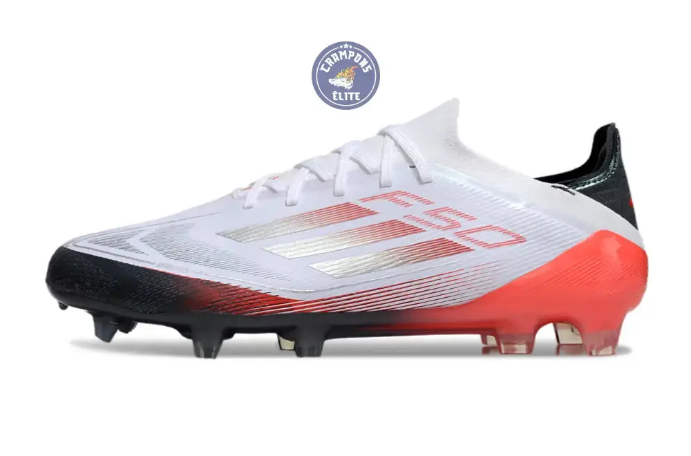 F50 Elite Lacets FG - Blanc/Rouge/Noir - Image 5