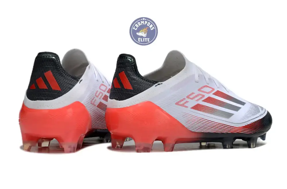 F50 Elite Lacets FG - Blanc/Rouge/Noir - Image 6