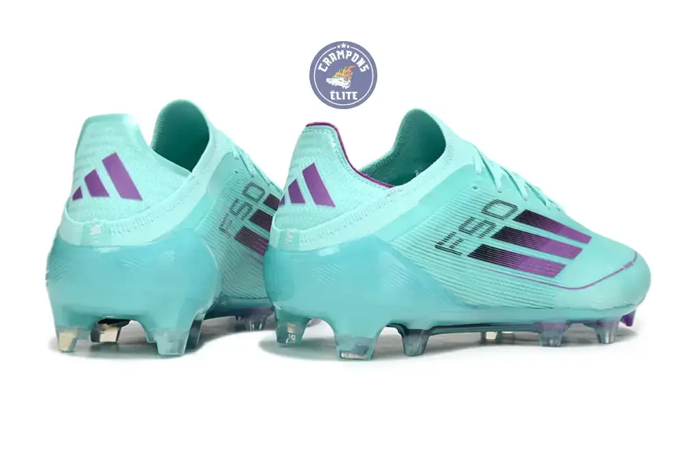 F50 Elite Lacets FG - Bleu Turquoise/Violet - Image 6