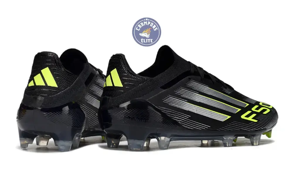 F50 Elite Lacets FG - Electric Stealth - Noir/Argenté/Jaune Fuo - Image 6