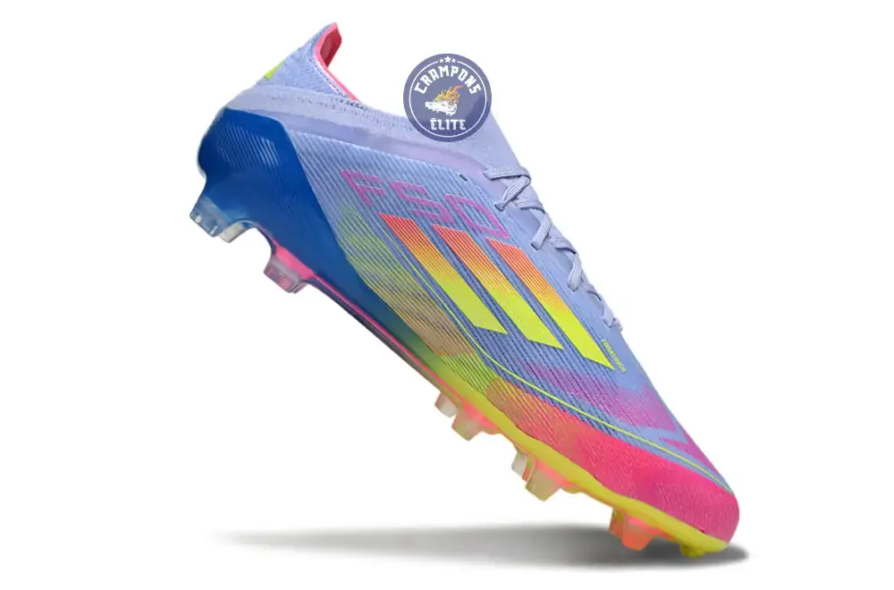 F50 Elite Lacets FG - Blue Fusion/Vert/Rose - Image 3