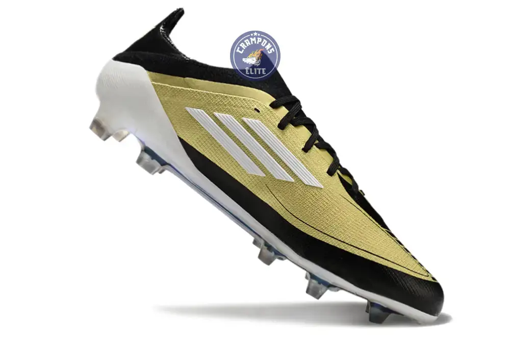 F50 Elite Lacets FG - Doré/Blanc/Noir - Image 3