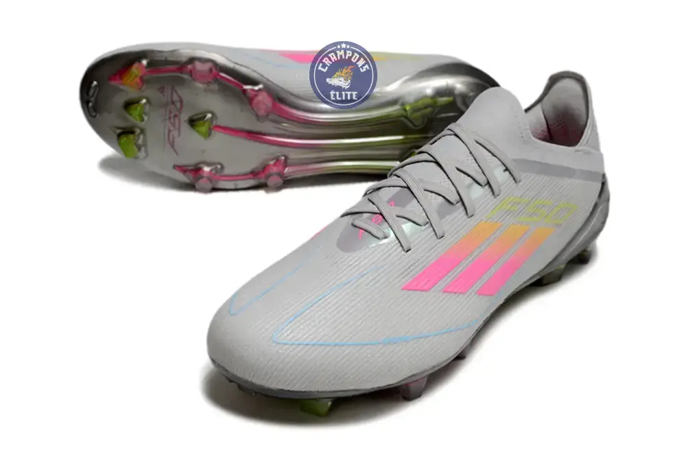F50 Elite Lacets FG - Gris/Noir/Multicolor - Image 2