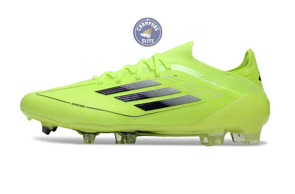 F50 Elite Lacets FG - Jaune Fluo/Noir - Image 5