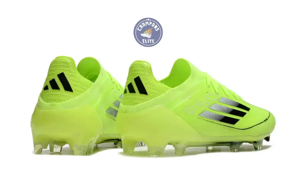 F50 Elite Lacets FG - Jaune Fluo/Noir - Image 6