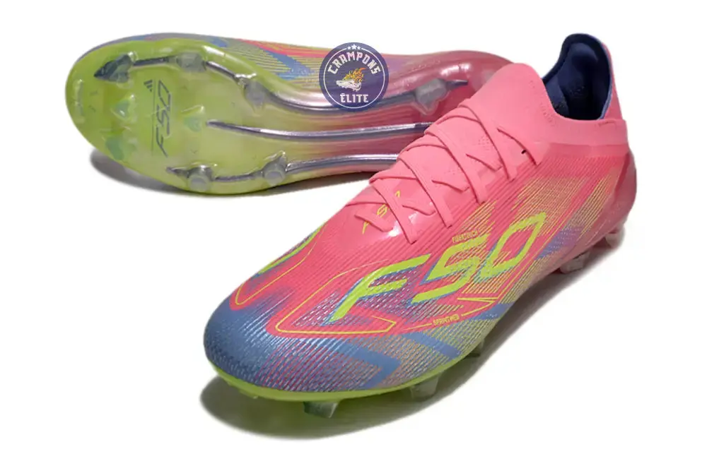 F50 Elite Lacets FG Mystic Victory - Rose/Vert/Blue Fusion - Image 2