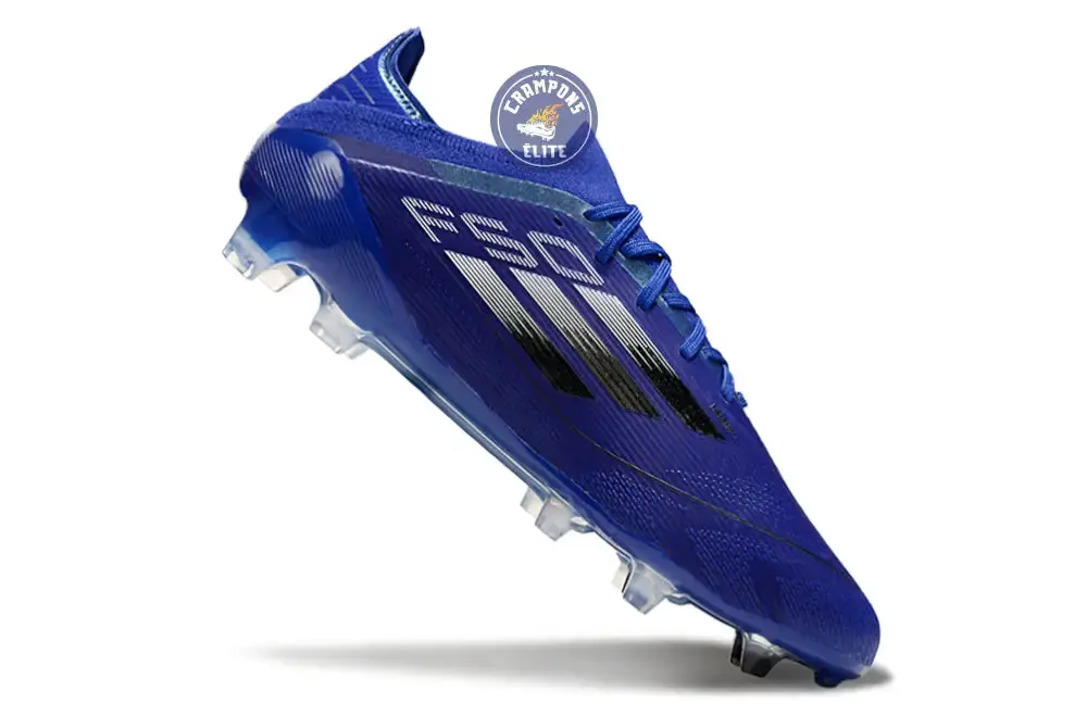 F50 Elite Lacets FG - Bleu/Noir/Argenté - Image 3