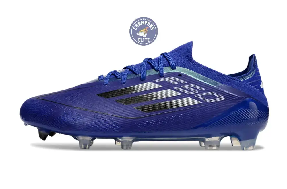 F50 Elite Lacets FG - Bleu/Noir/Argenté - Image 5
