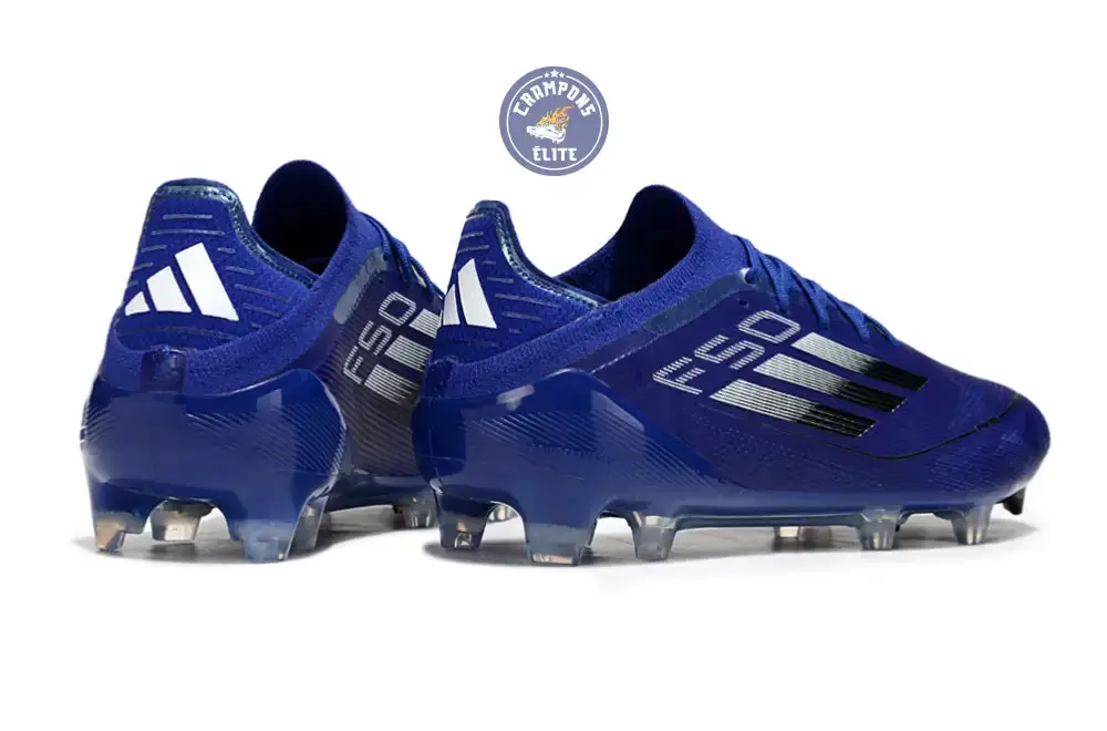 F50 Elite Lacets FG - Bleu/Noir/Argenté - Image 6