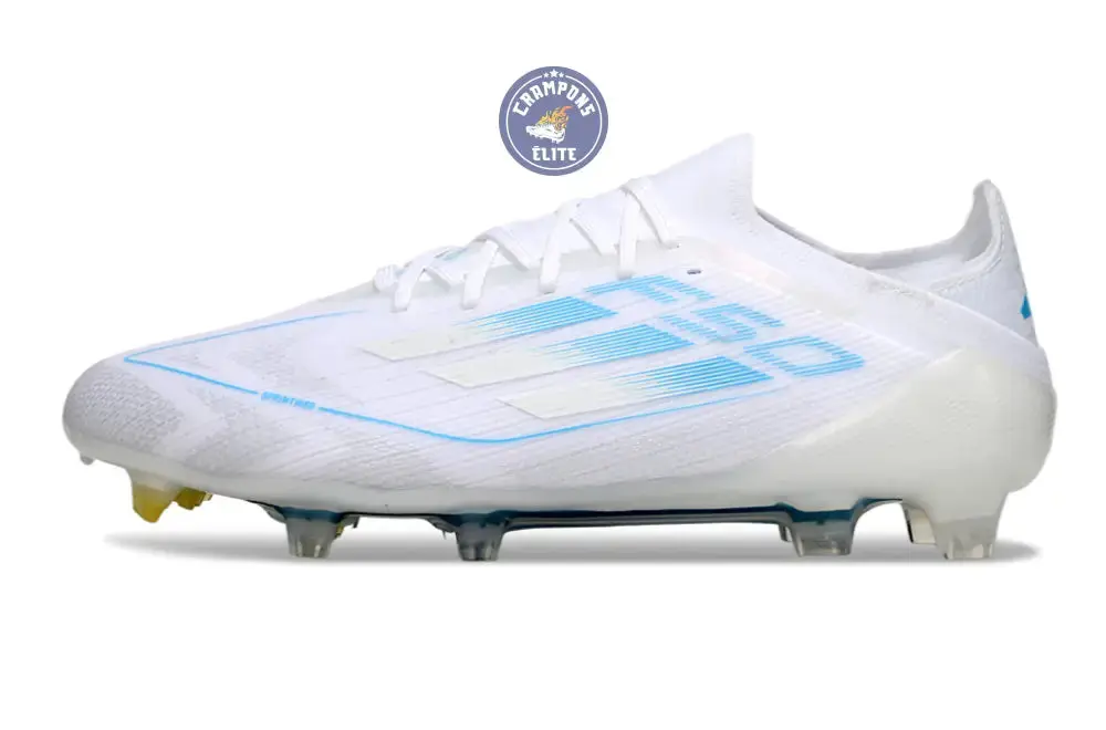 F50 Elite Lacets FG Polar Victory - Blanc/Argenté/Bleu - Image 5