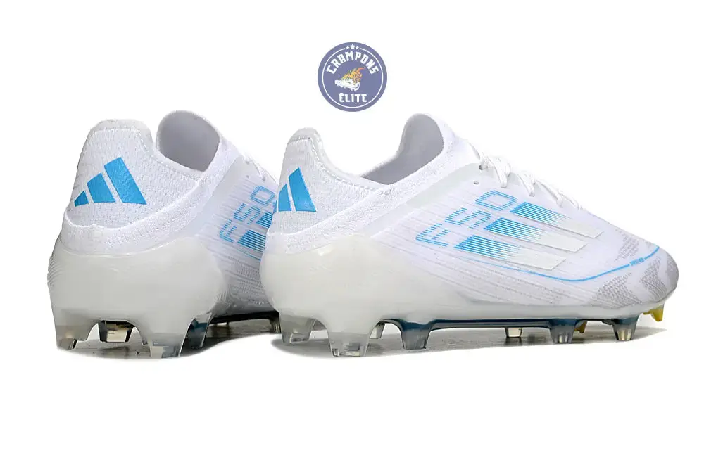 F50 Elite Lacets FG Polar Victory - Blanc/Argenté/Bleu - Image 6