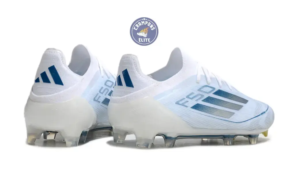 F50 Elite Lacets FG Polar Victory - Blanc/Argenté/Bleu - Image 6
