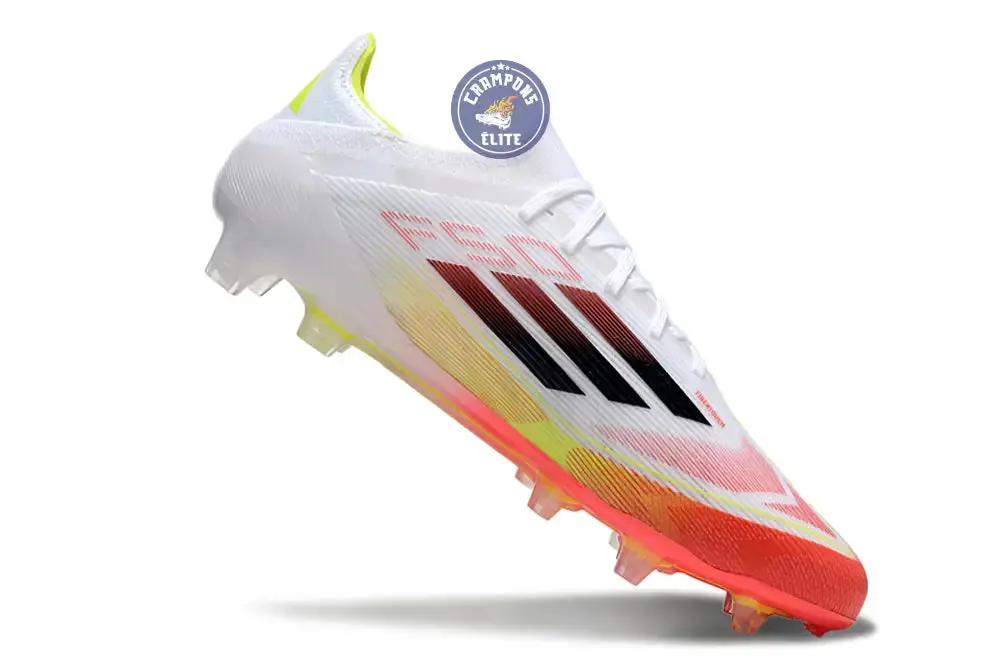 F50 Elite Lacets FG Pure Victory - Blanc/Noir/Jaune - Image 3