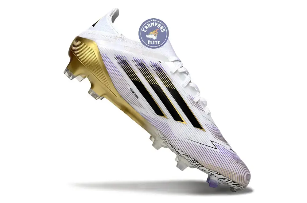 F50 Elite Lacets FG Road to Glory - Blanc/Noir/Doré - Image 3