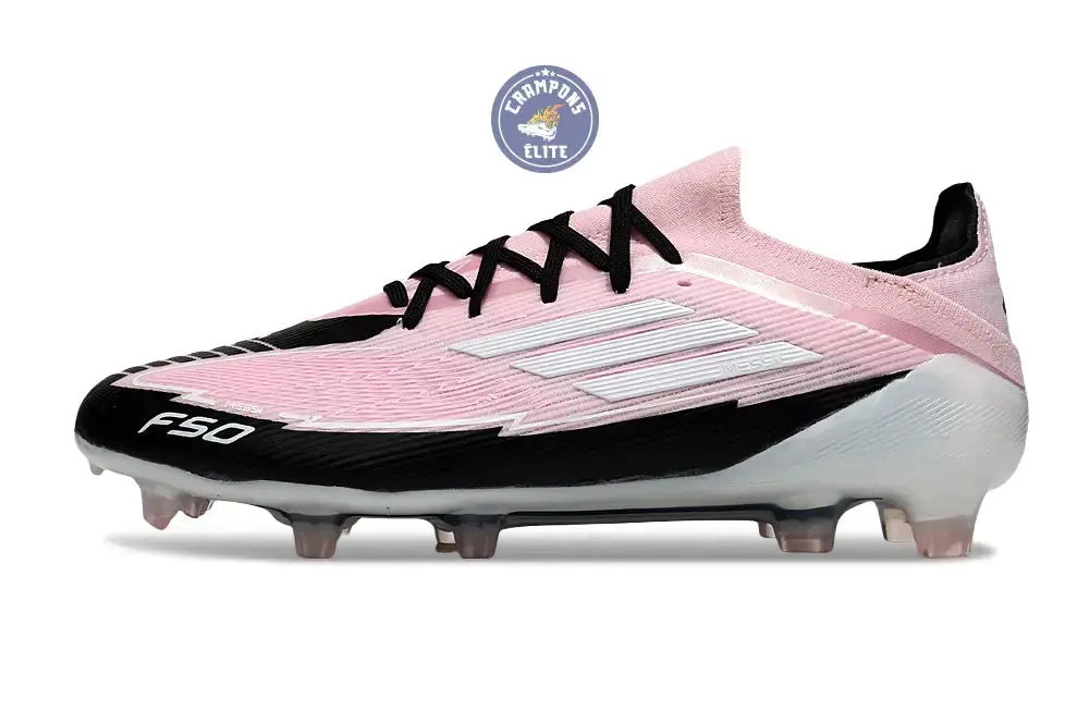 F50 Elite Lacets FG - Rose/Blanc/Noir - Image 5