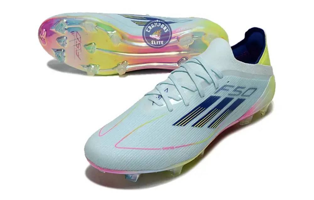 F50 Elite Lacets FG Stellar Icon - Almost Blue/Bleu/Jaune - Image 2