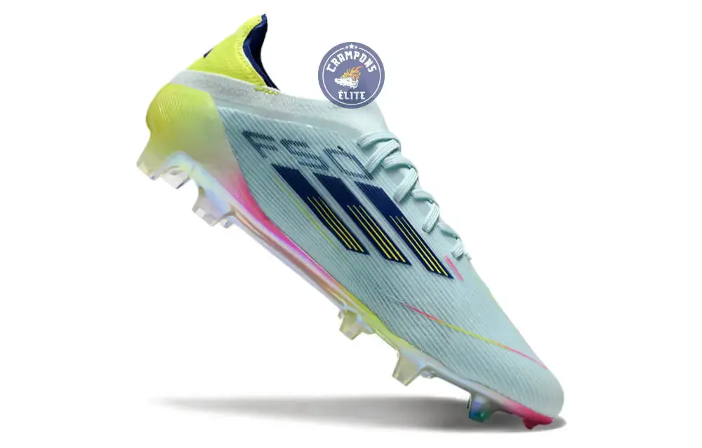 F50 Elite Lacets FG Stellar Icon - Almost Blue/Bleu/Jaune - Image 3