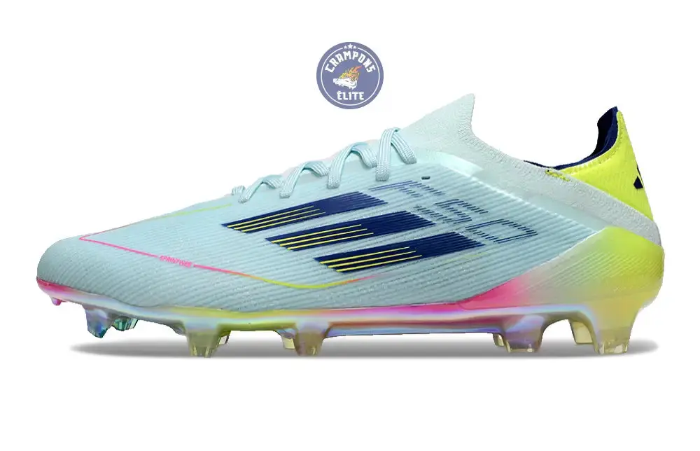 F50 Elite Lacets FG Stellar Icon - Almost Blue/Bleu/Jaune - Image 5