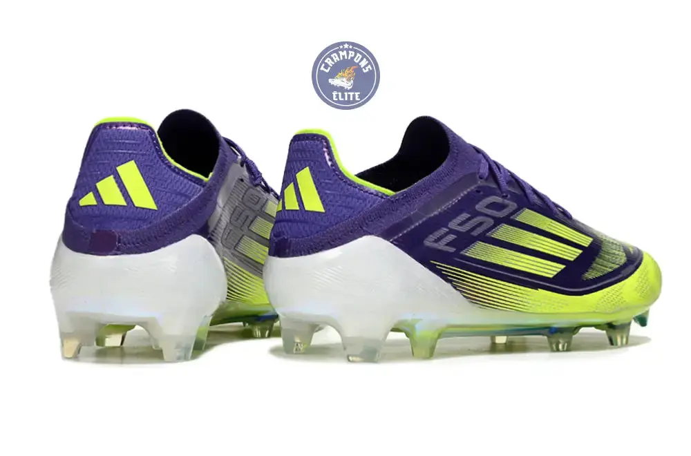 F50 Elite Lacets FG - Violet/Jaune Fluo/Blanc - Image 6