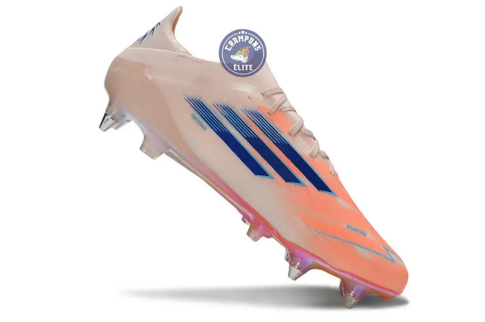 F50 Elite Lacets SG - Beige/Orange/Bleu - Image 3