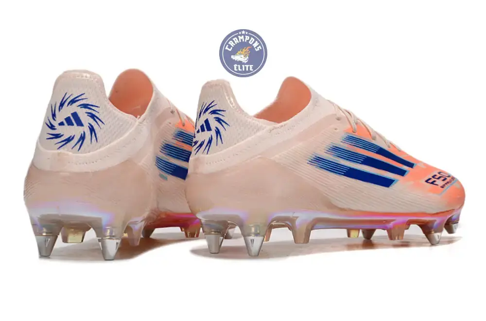F50 Elite Lacets SG - Beige/Orange/Bleu - Image 6