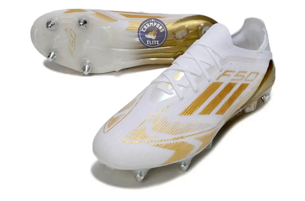 F50 Elite Lacets SG - Blanc/Doré - Image 2