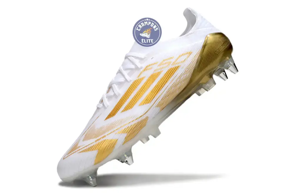 F50 Elite Lacets SG - Blanc/Doré - Image 4
