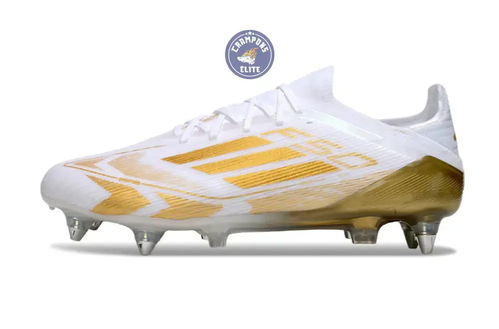 F50 Elite Lacets SG - Blanc/Doré - Image 5