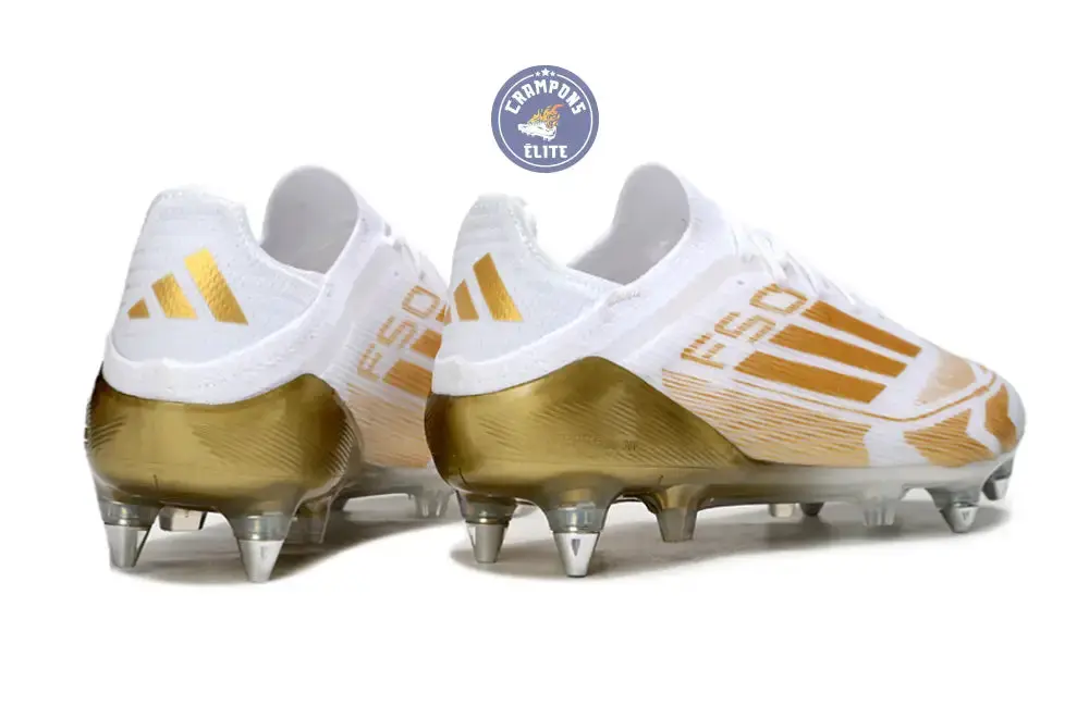 F50 Elite Lacets SG - Blanc/Doré - Image 6