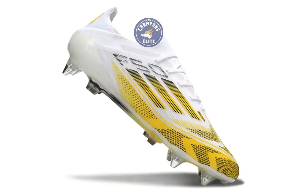 F50 Elite Lacets SG - Blanc/Jaune/Noir - Image 3